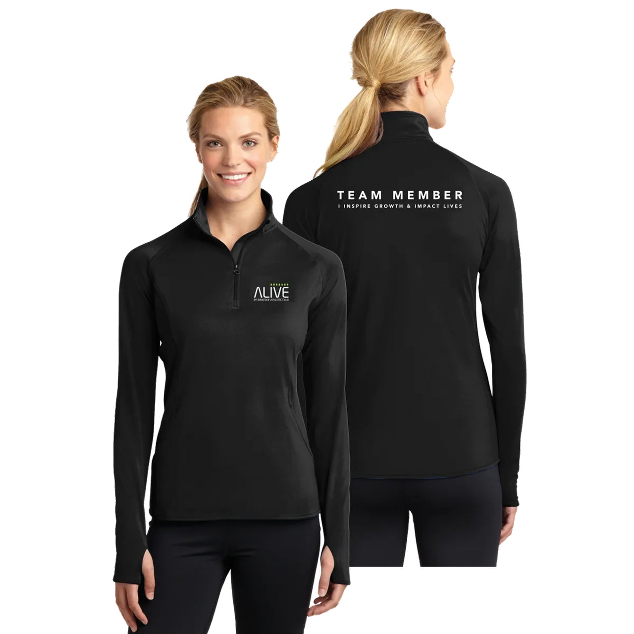 Alive Ladies 1/2-Zip Pullover